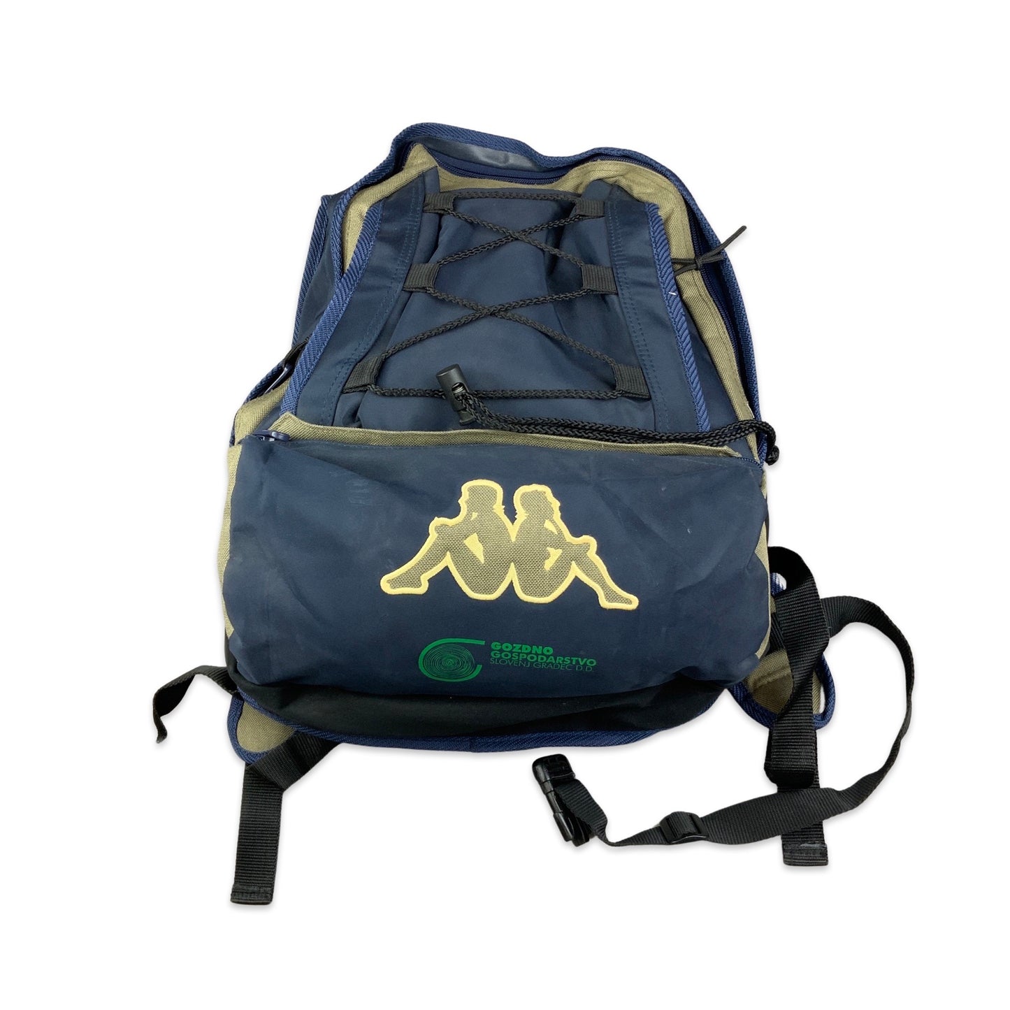 Y2K Kappa Navy and Green Rucksack