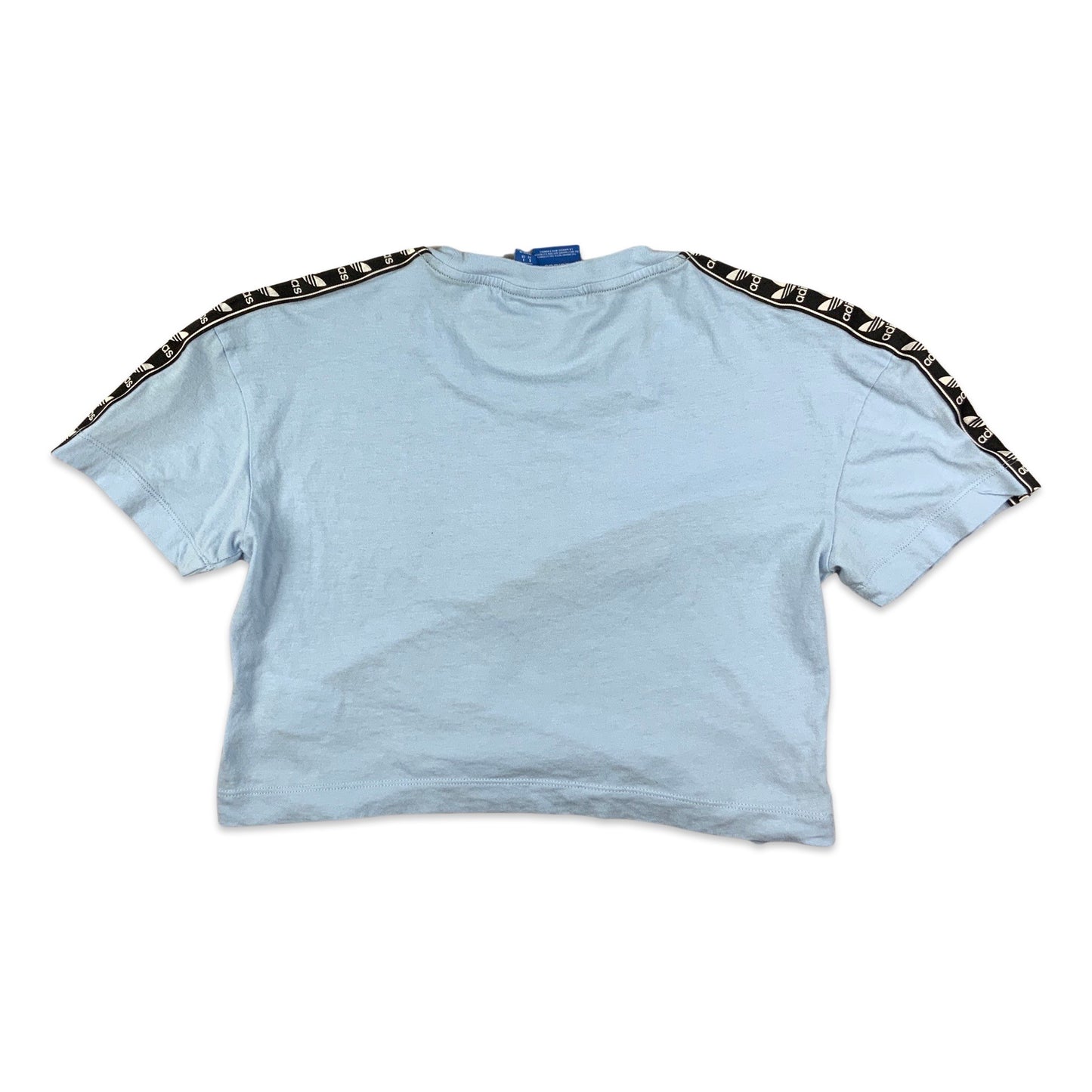 Adidas Baby Blue Cropped Tee T-Shirt 6 8