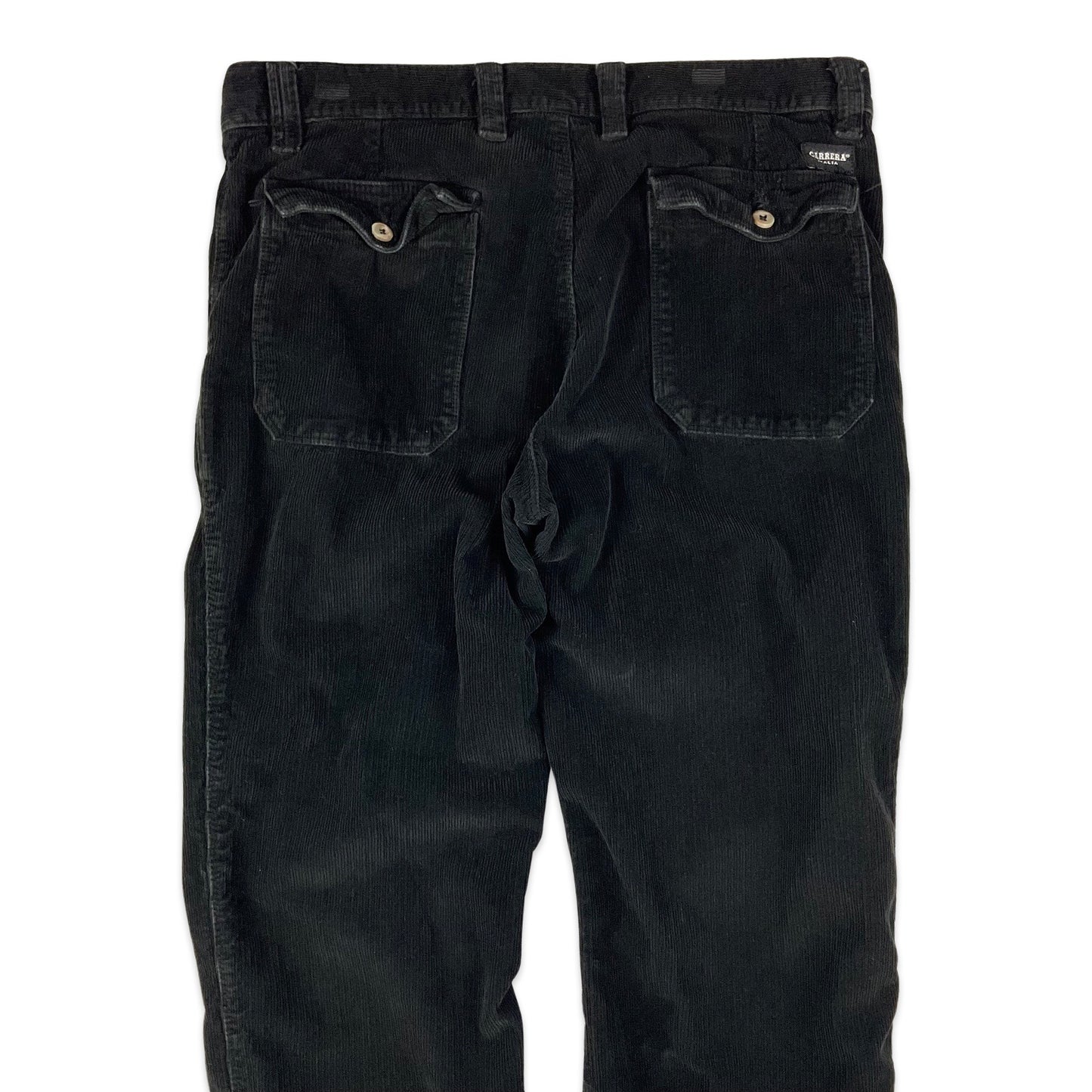 Carrera Black Corduroy Trousers 35W 29L