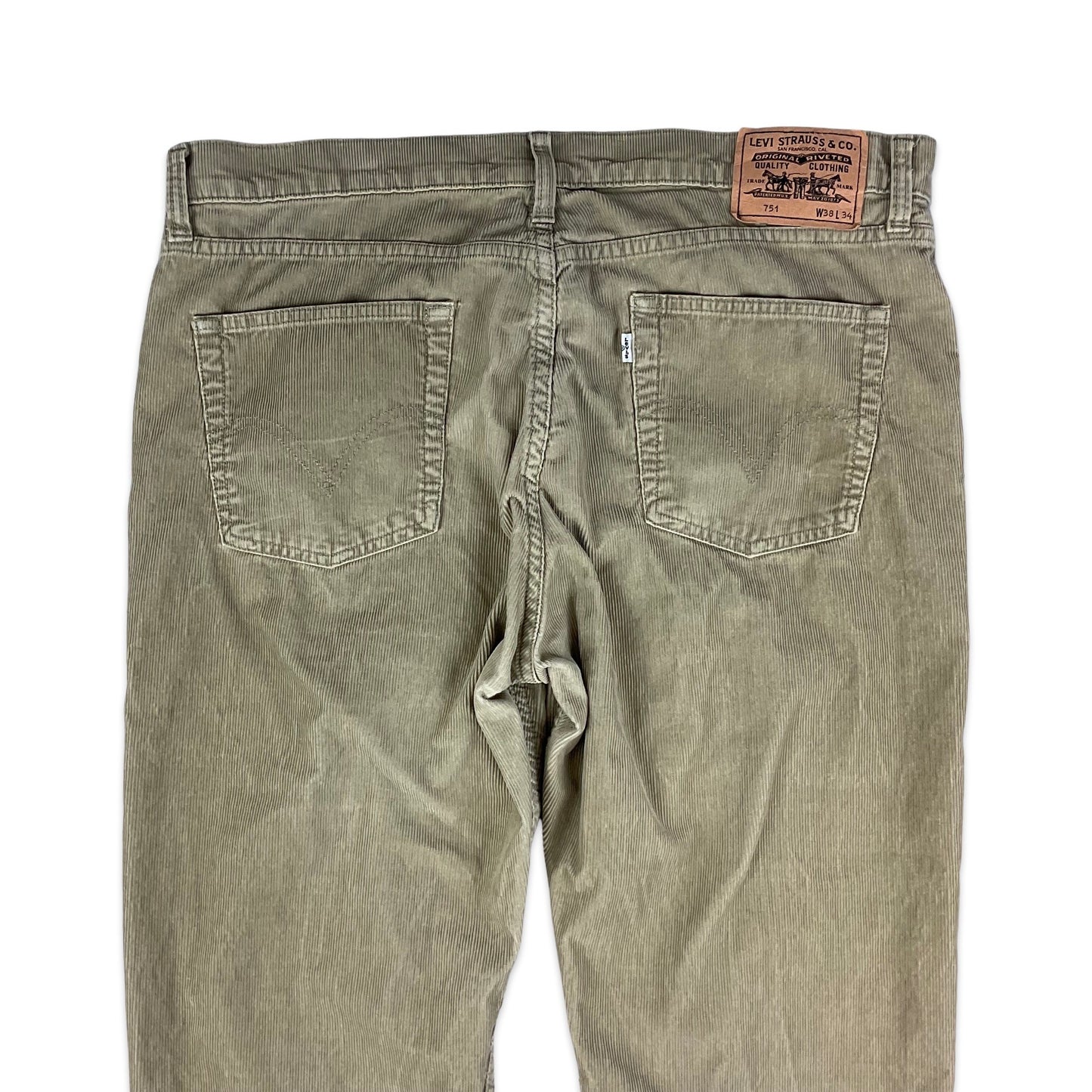 Vintage Levi's Beige Corduroy Trousers 38W 28L