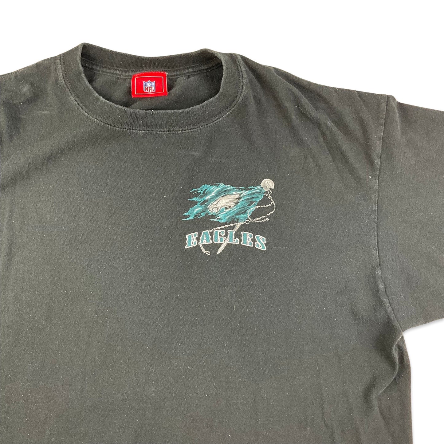 Vintage Black Philadelphia Eagles Graphic Tee T-Shirt  XL XXL