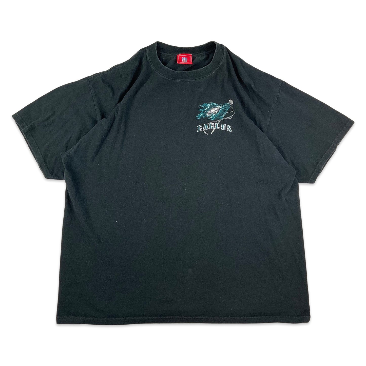 Vintage Black Philadelphia Eagles Graphic Tee T-Shirt  XL XXL