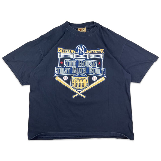 2008 New York Yankees Navy Graphic Tee T-Shirt M L
