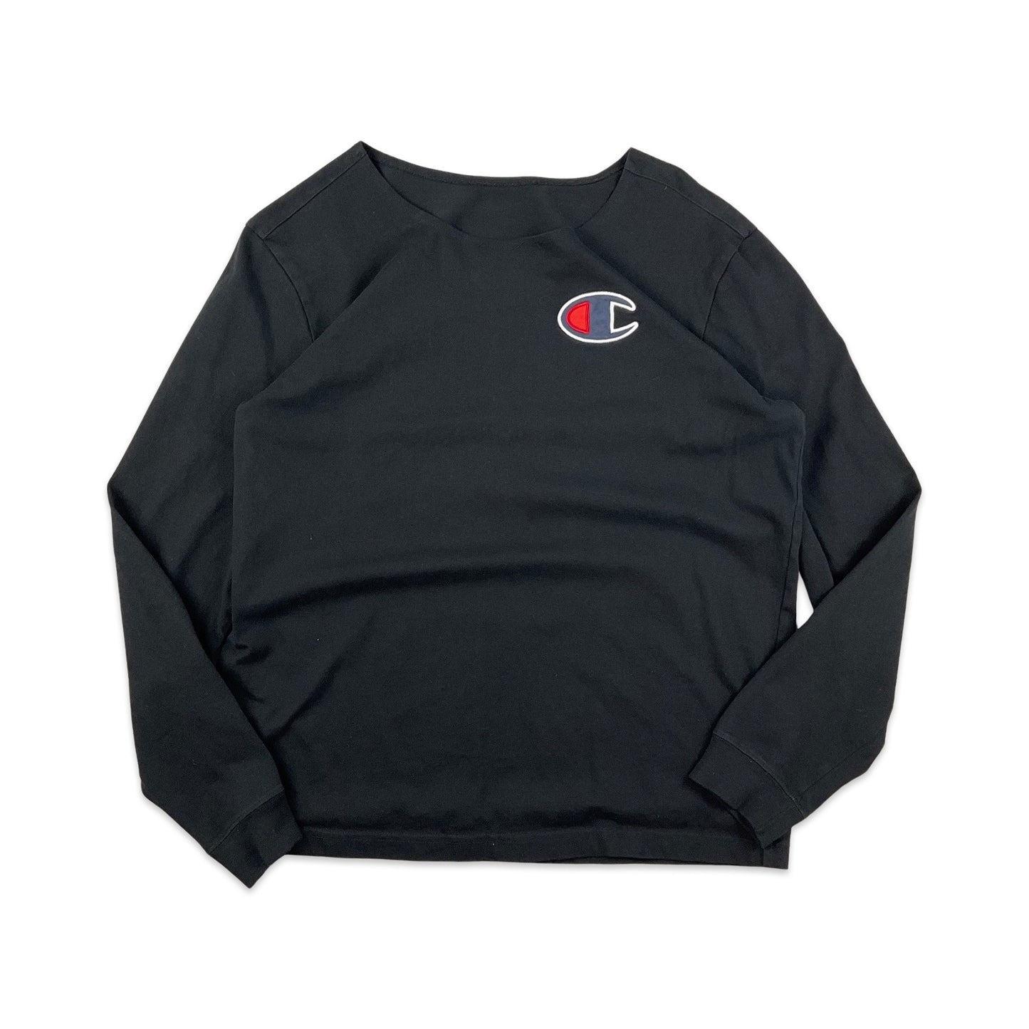 Champion Black Long Sleeve Tee T-Shirt S M