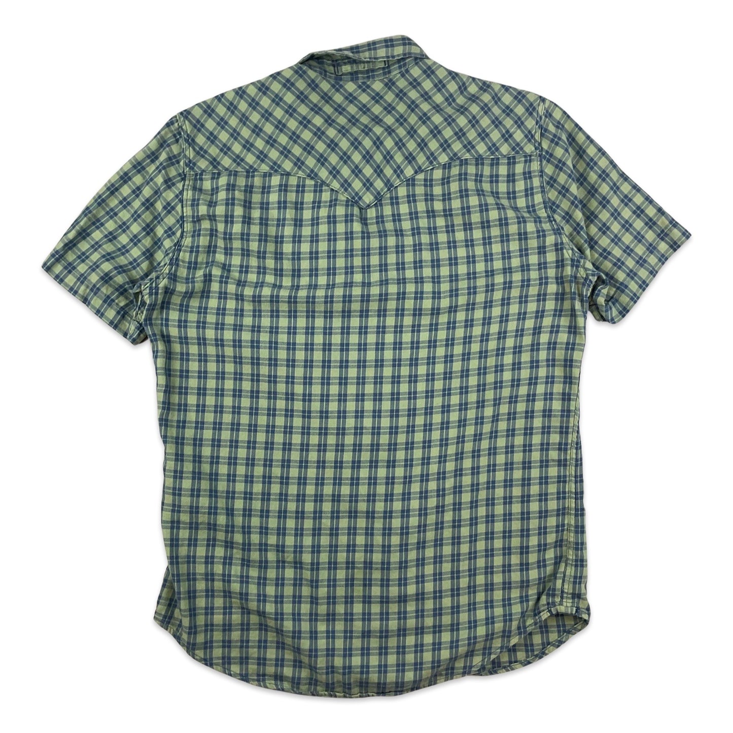 Levi's Green & Blue Plaid Western Shirt S M