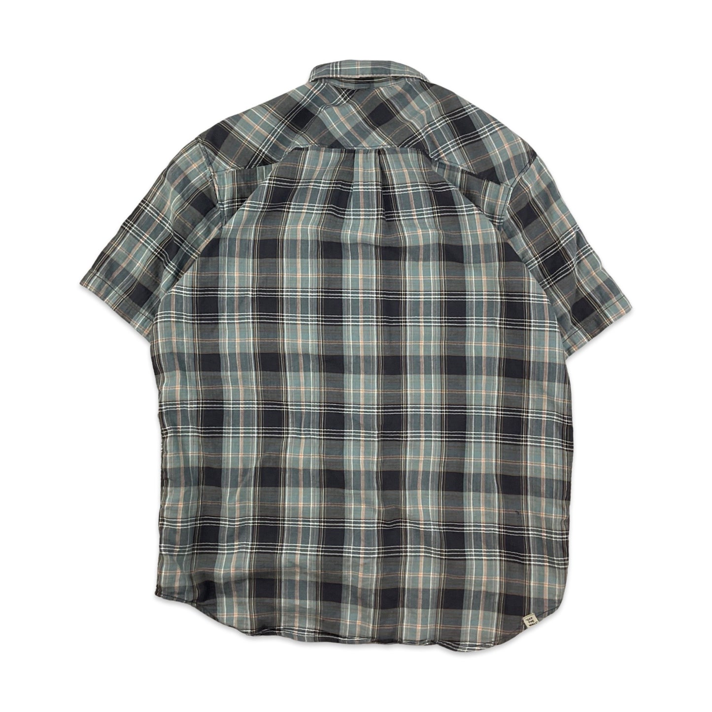 Vans Black & Blue Plaid Shirt S M