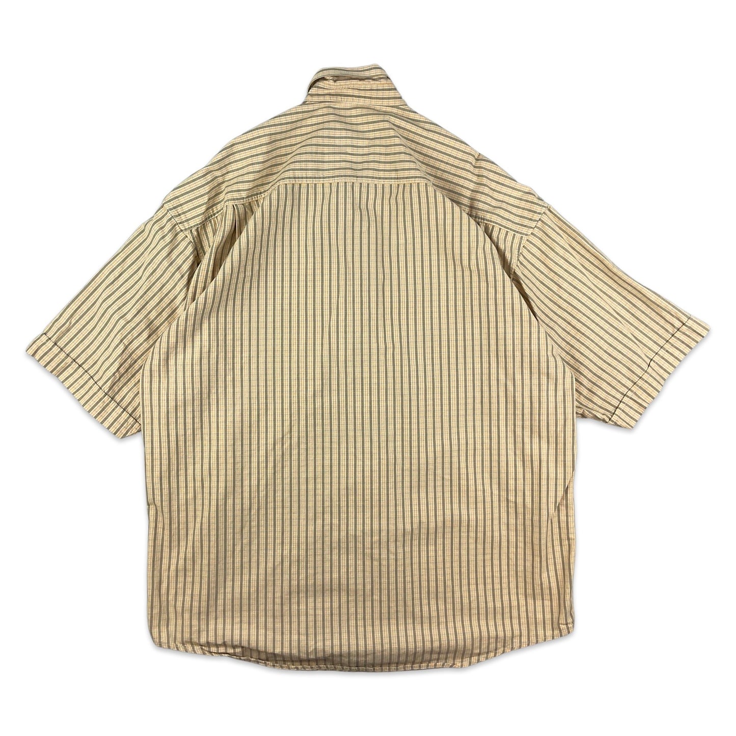 Vintage Y2K Adidas Yellow Check Tech Shirt L XL