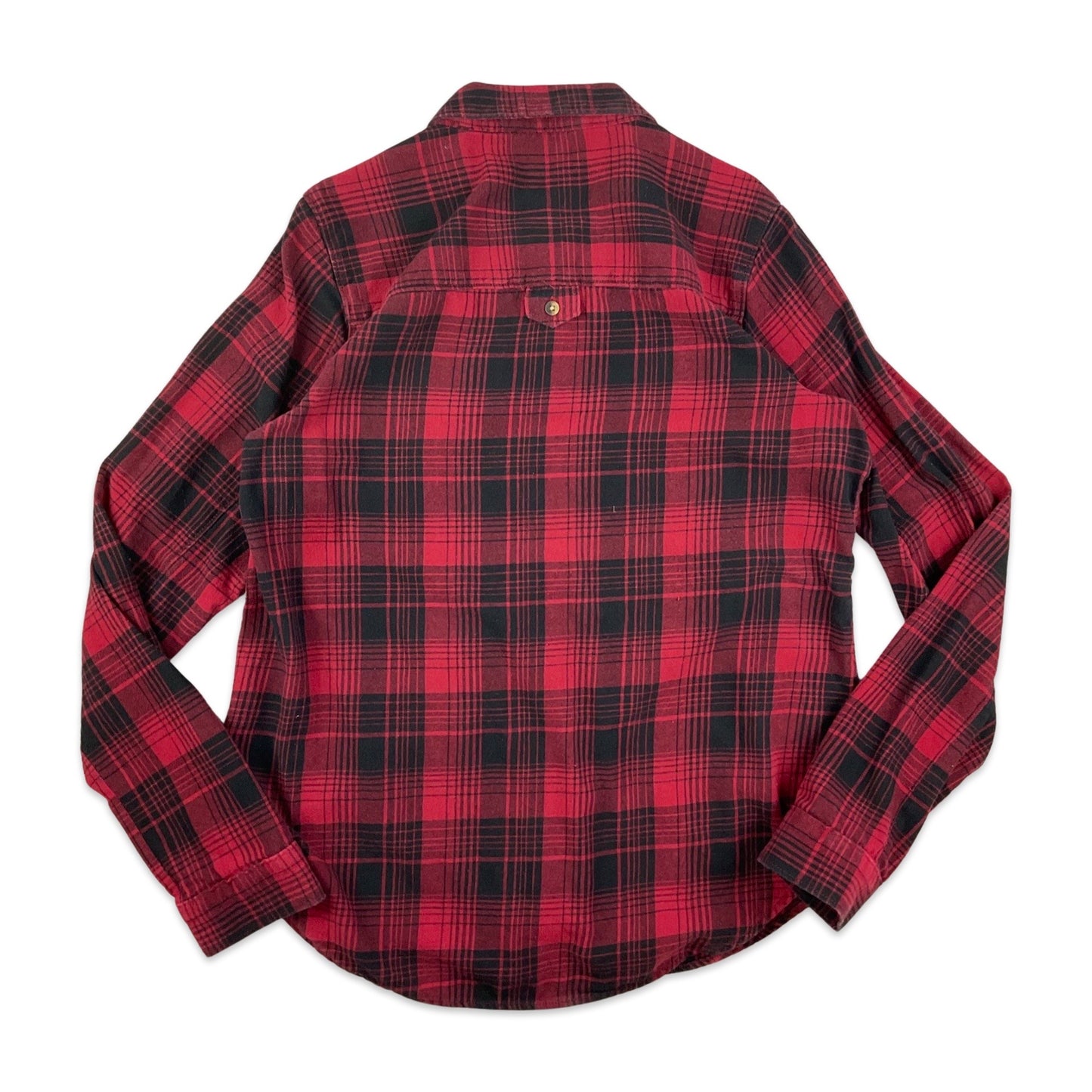 Vans Red & Black Plaid Flannel Shirt S M