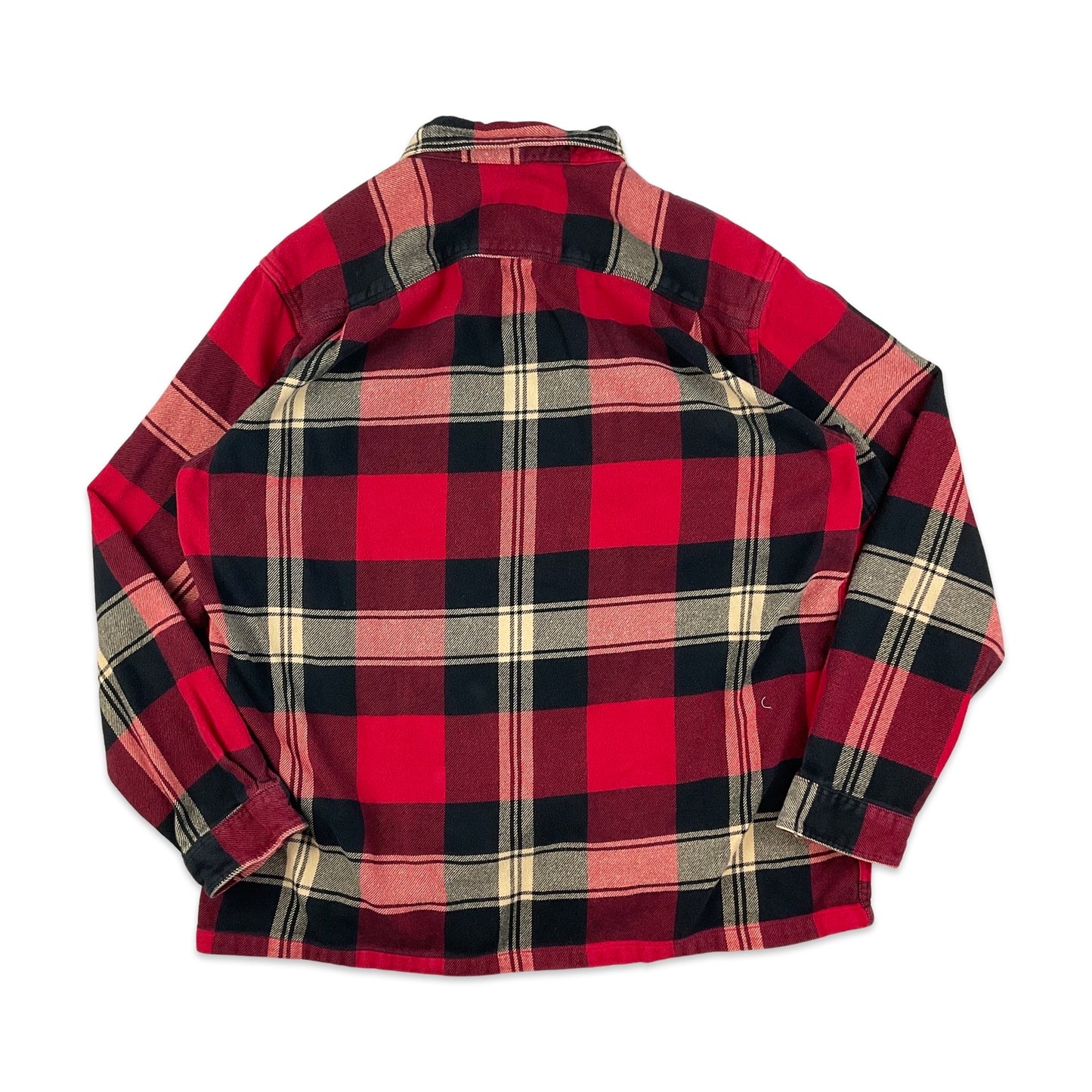 Patagonia Red & Black Plaid Flannel Shirt L XL