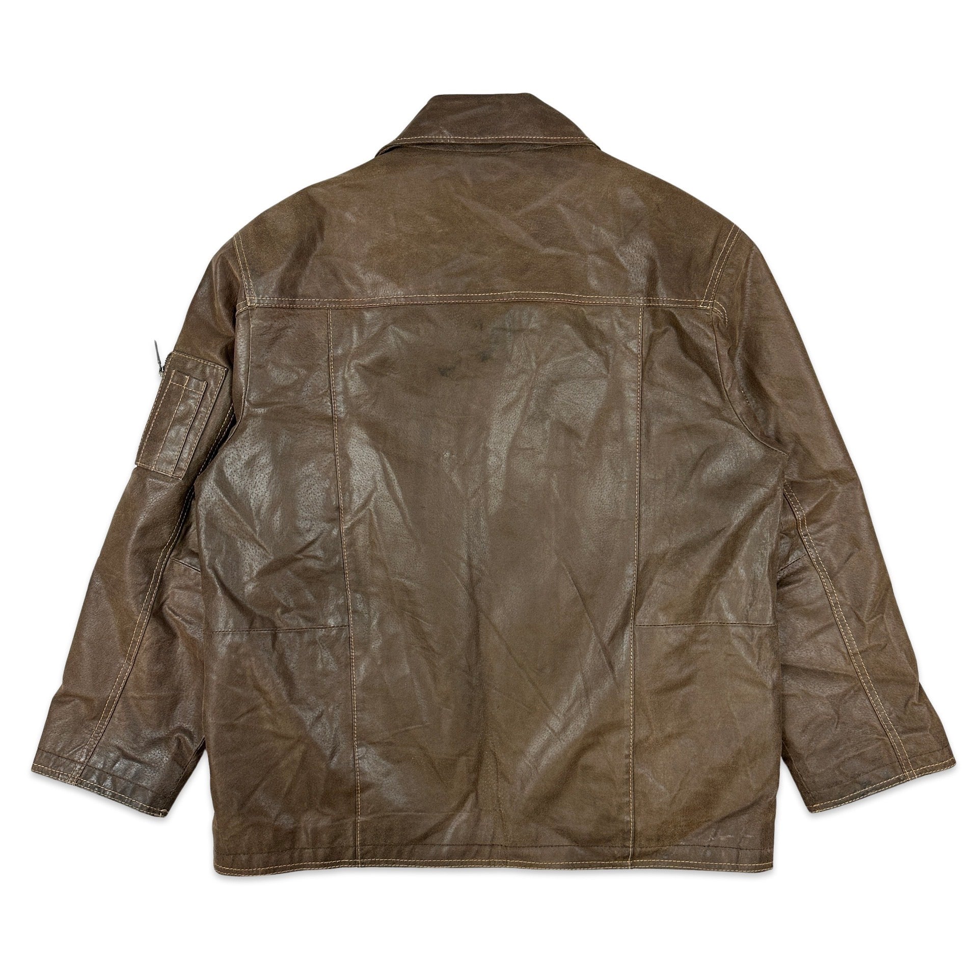 Vintage Brown Leather Jacket 2XL – Worth The Weight Vintage