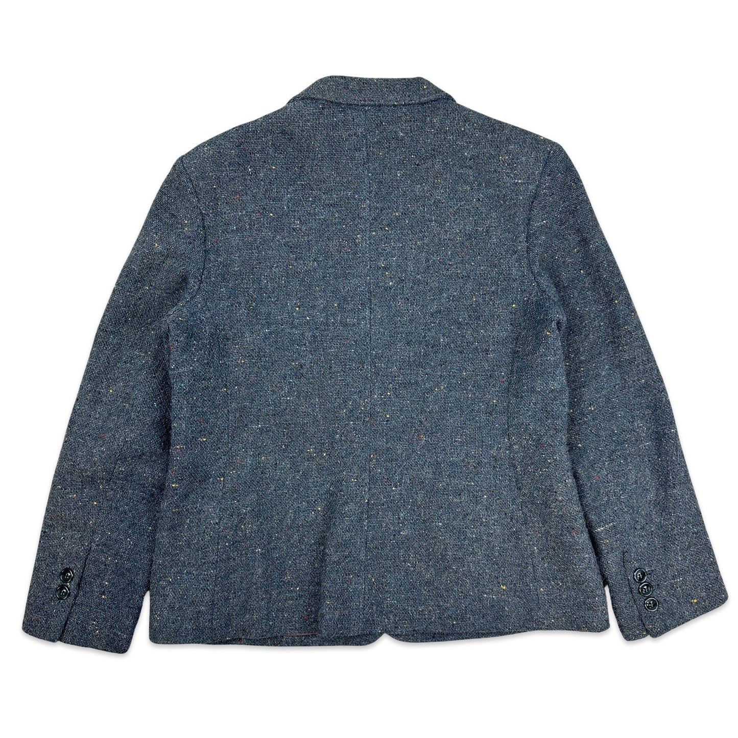 80s Vintage Blue Wool Blazer 14