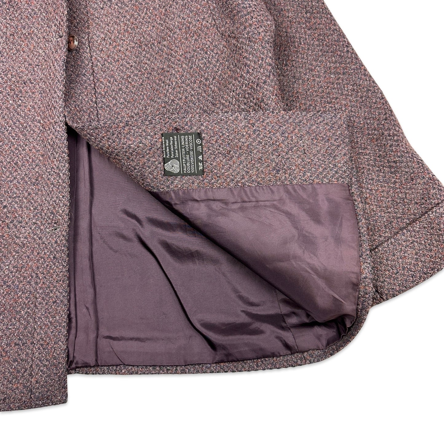 80s Vintage Purple Wool Coat 14