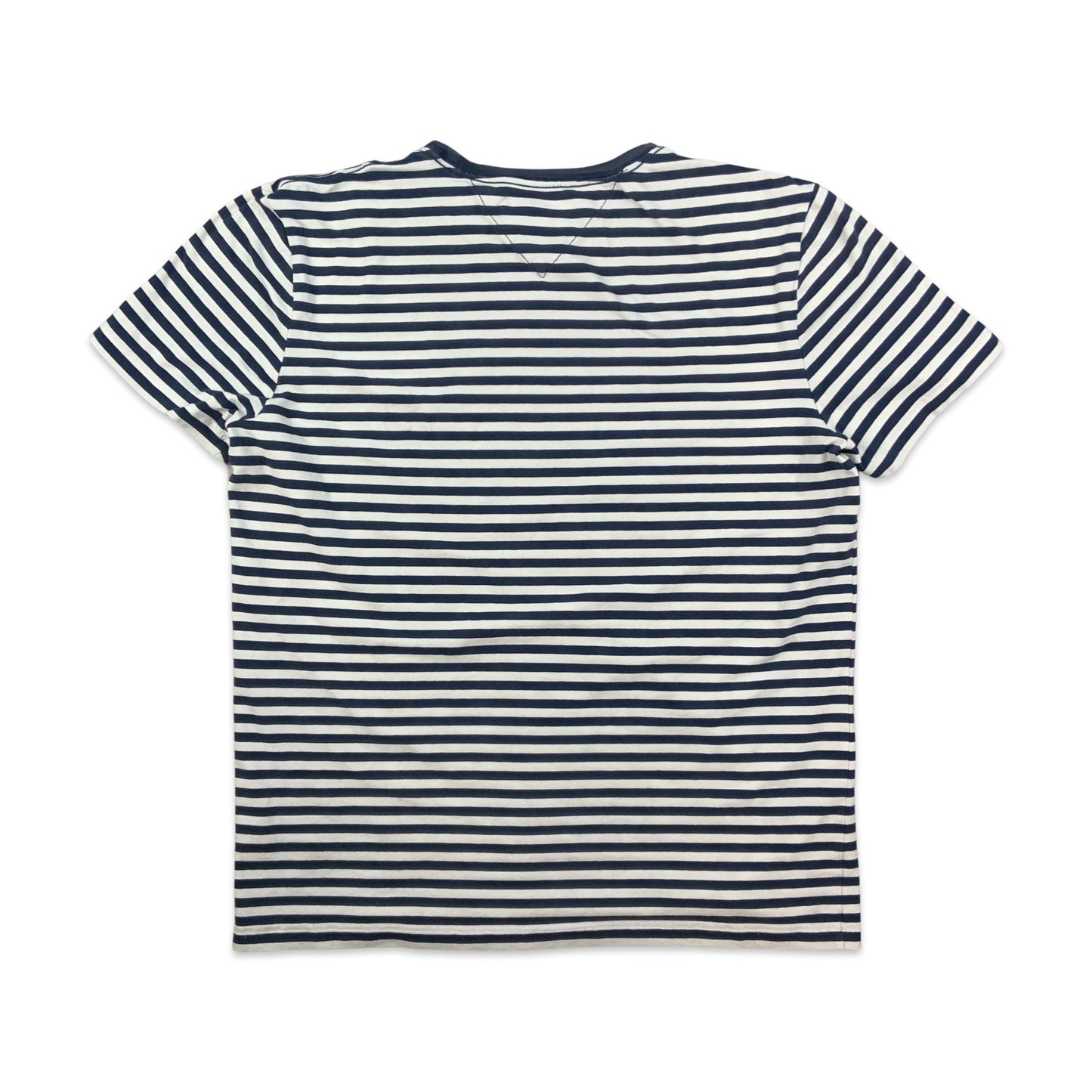 Tommy Hilfiger Navy & White Stripe Tee 14 16