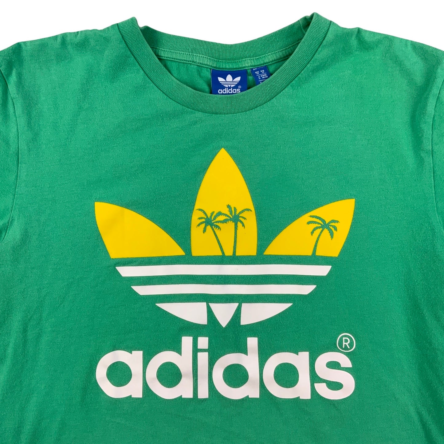 Adidas Green Graphic Tee S M