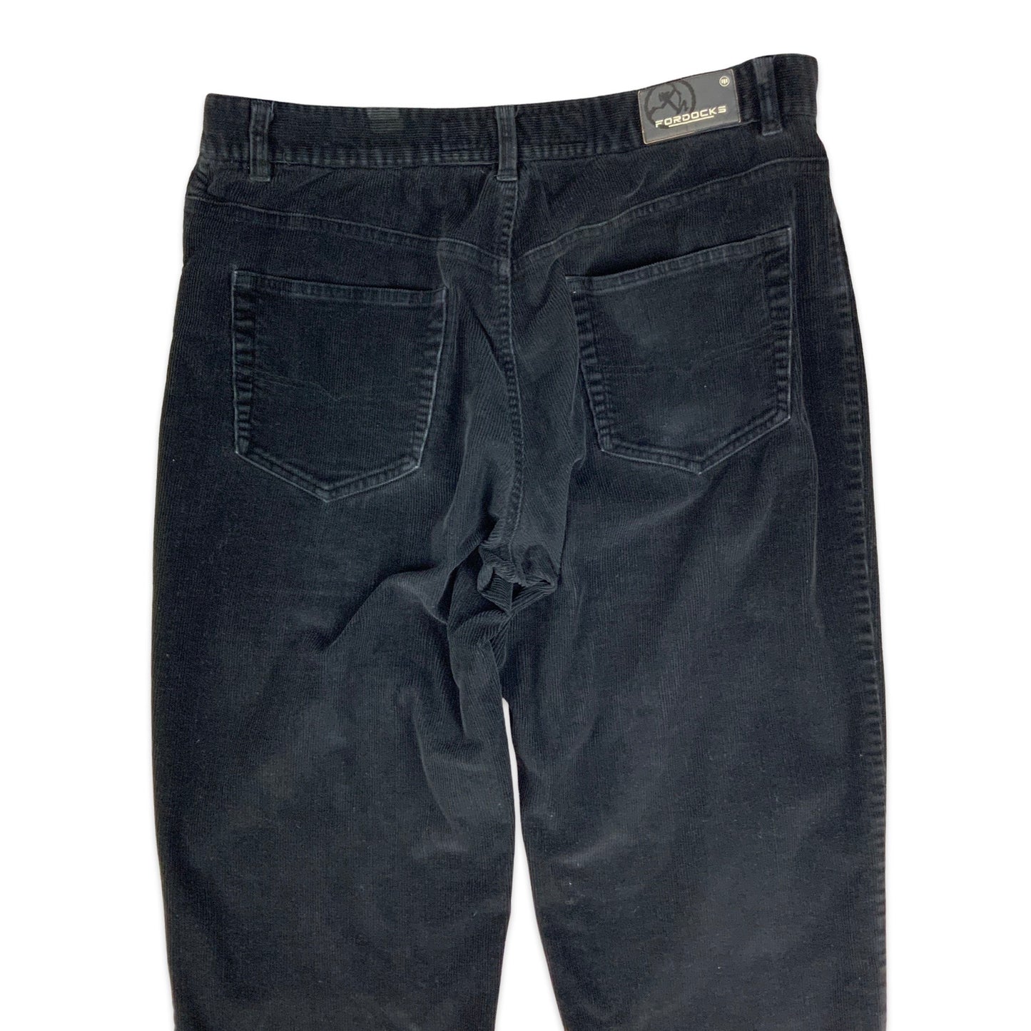 Vintage Black Corduroy Trousers 36W 29L