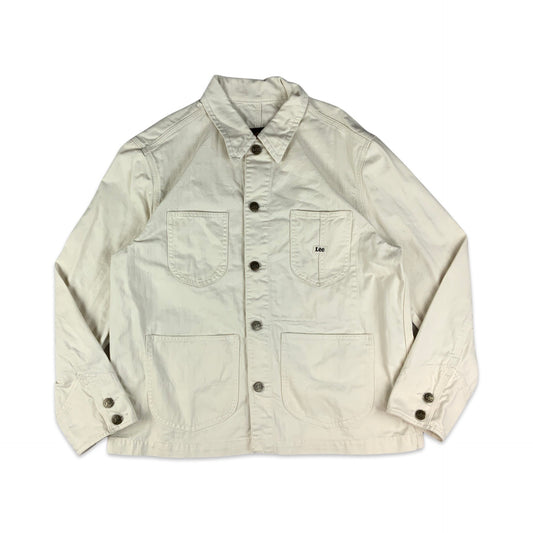 Lee Vintage White Chore Jacket M L