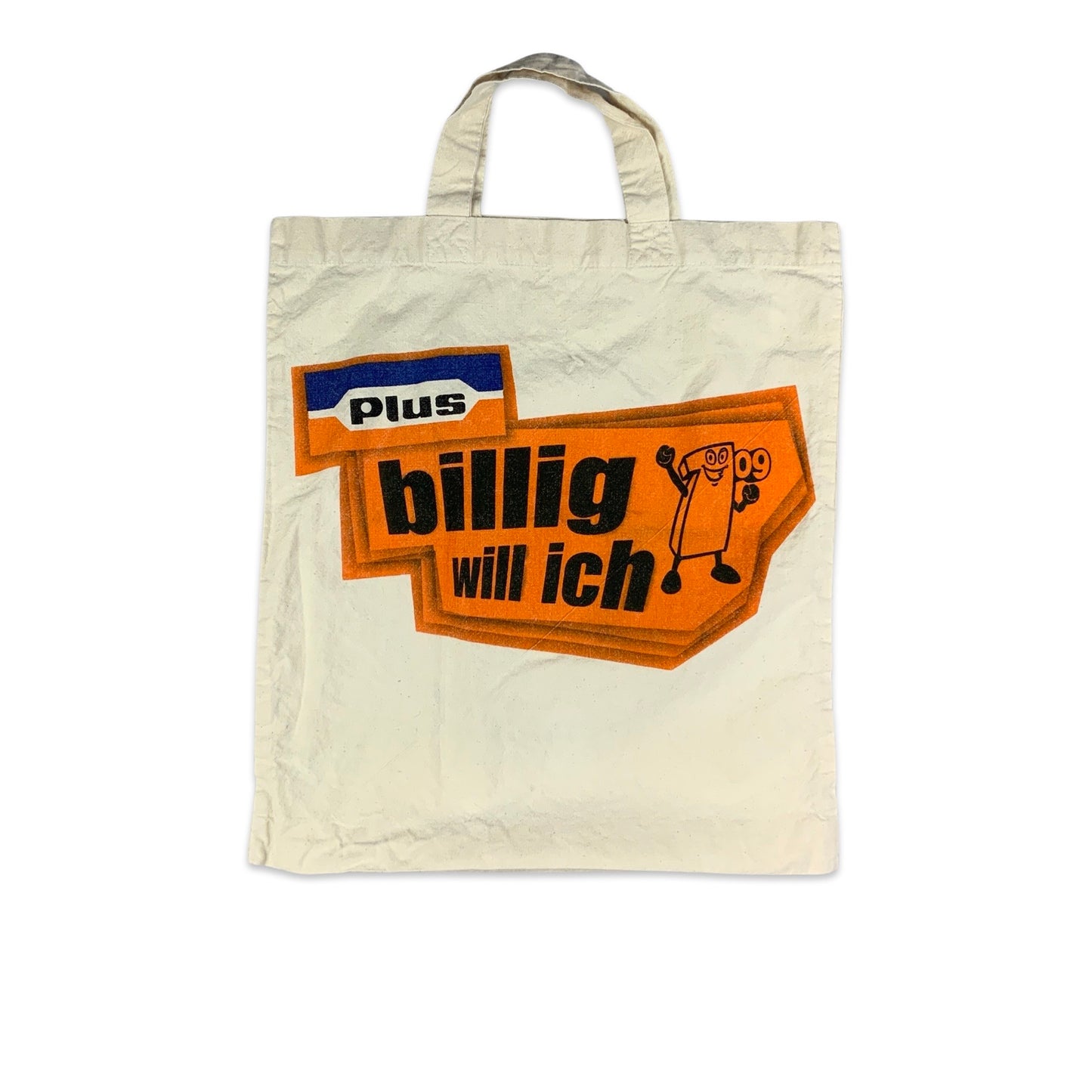 Vintage Graphic Print Canvas Tote Bag