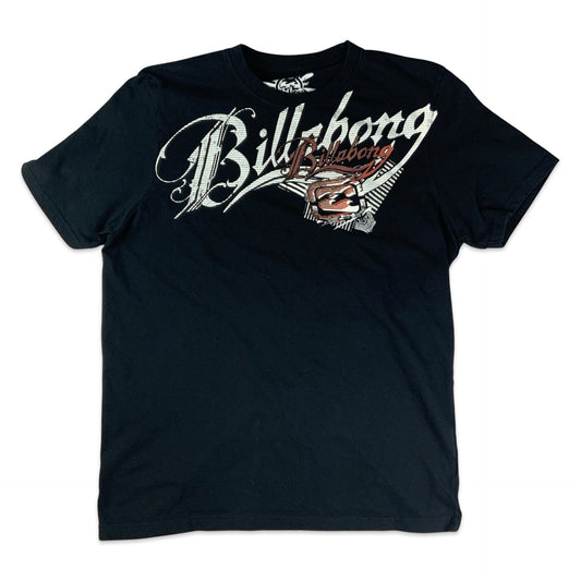 Billabong Black Graphic Tee M L