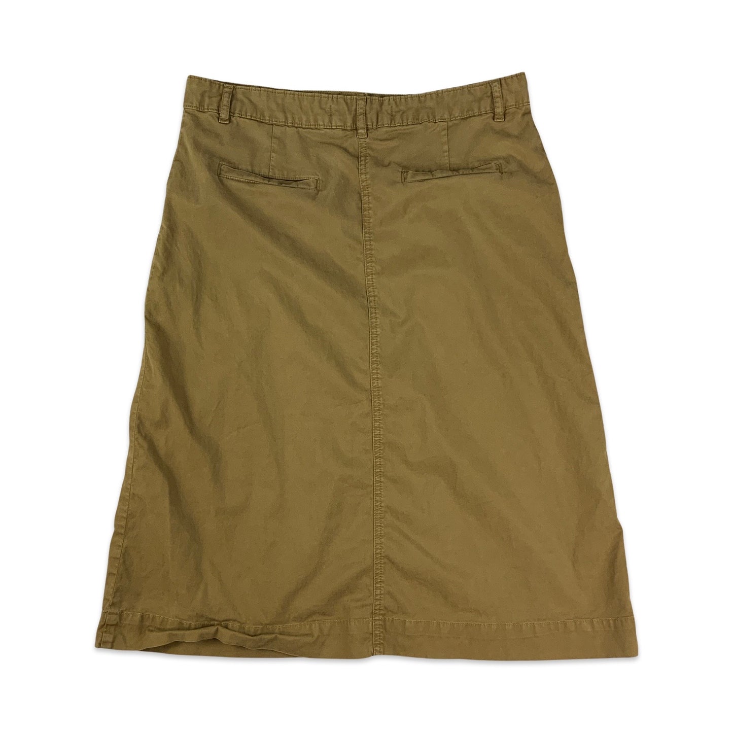 Brown Button-up Midi Skirt 12