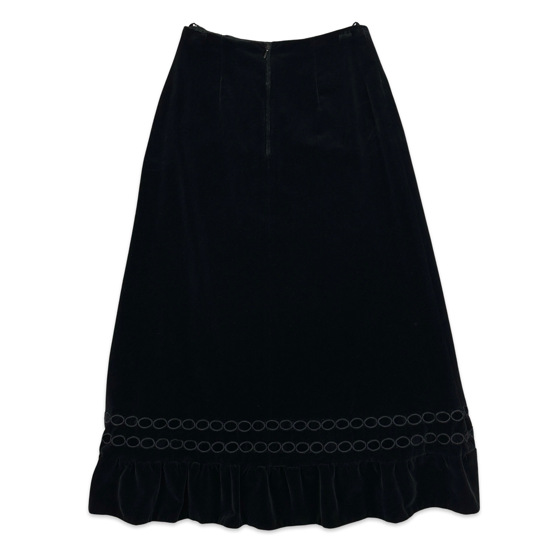 Black flowy skirt 80s best sale