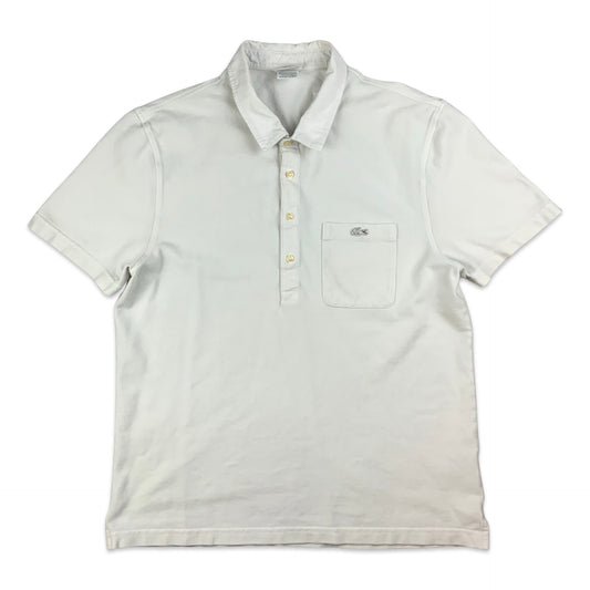 Lacoste White Polo Shirt S M