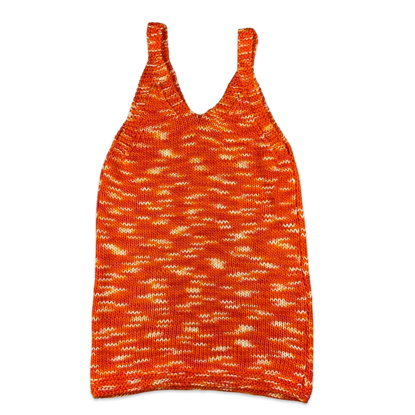 Vintage Orange Knitted Strappy Top 4