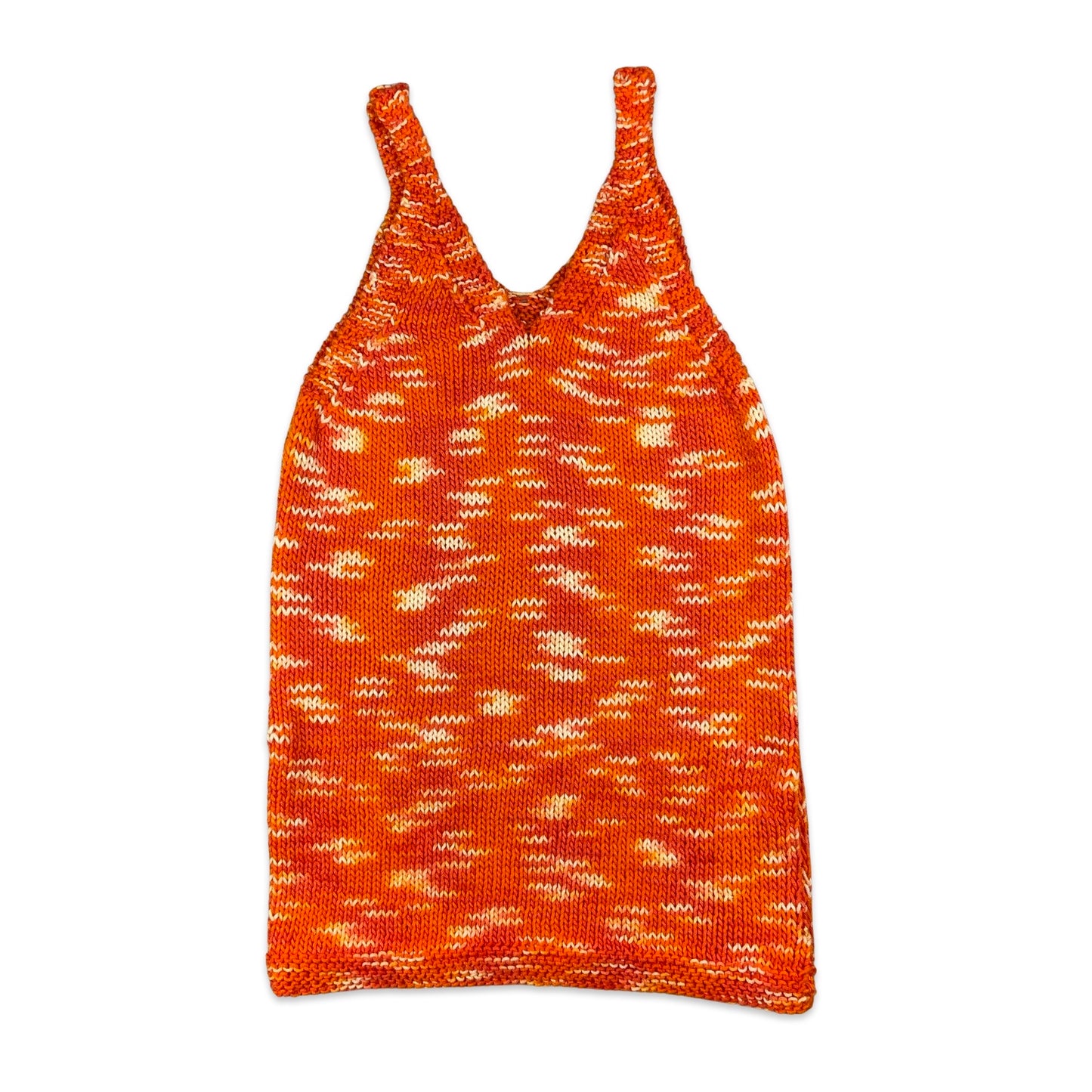 Vintage Orange Knitted Strappy Top 4