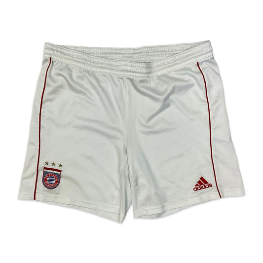 2004/05 Adidas Bayern Munich White Football Shorts L XL
