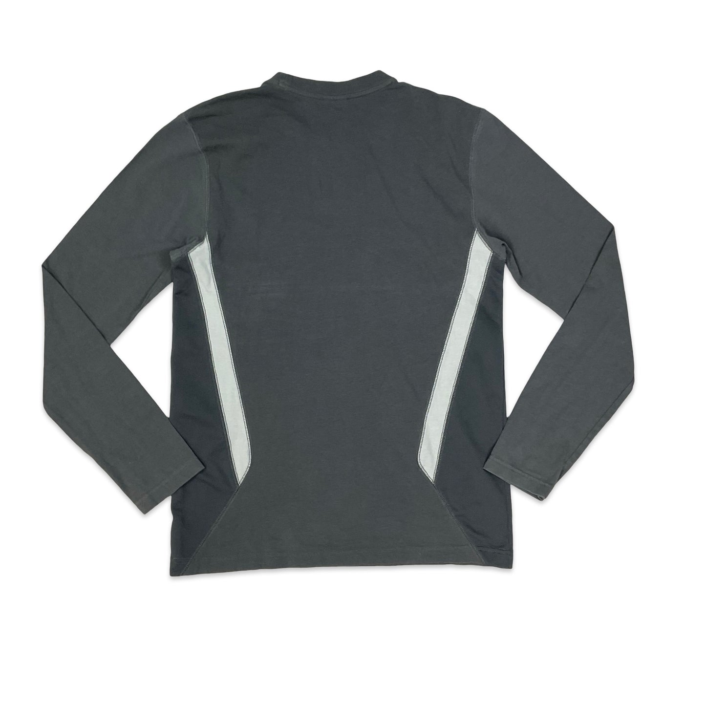 Nike Grey Long Sleeved Spell Out Tee S M