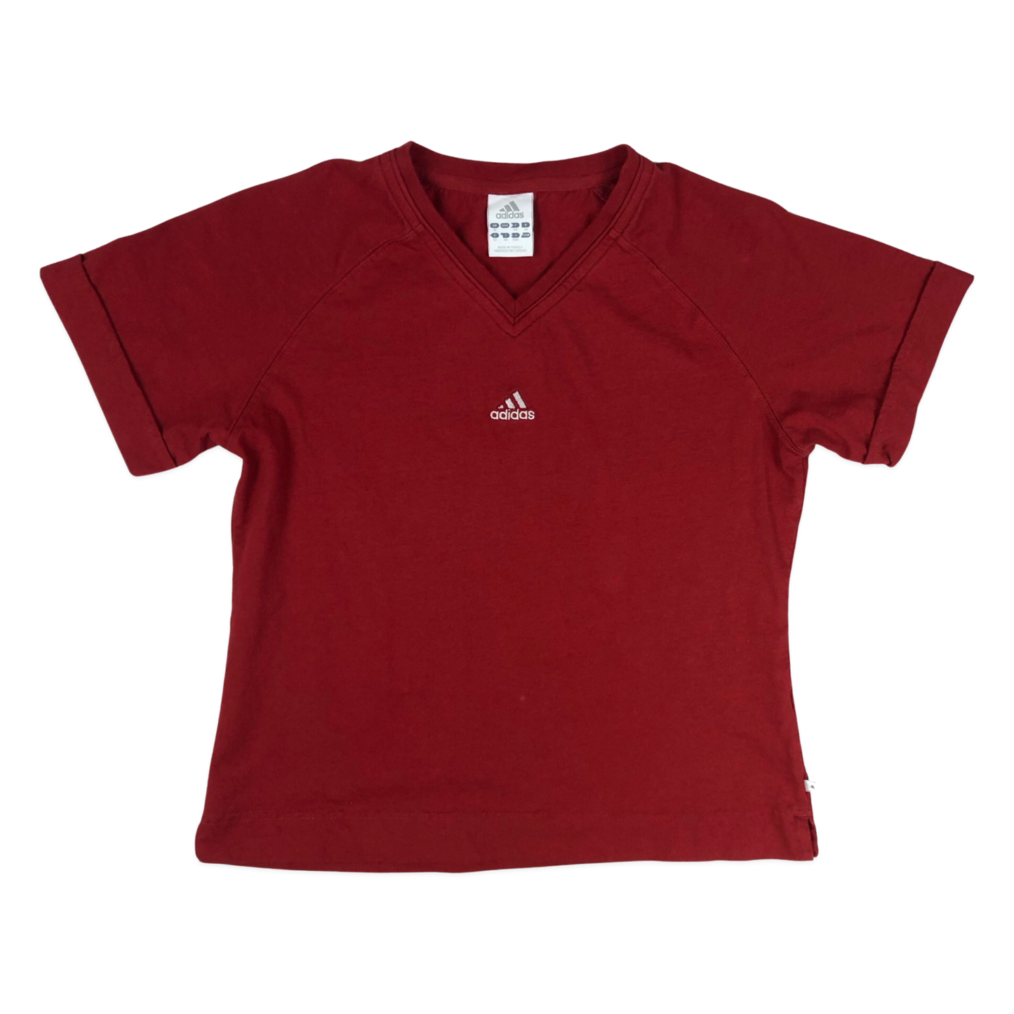 Vintage 00s Adidas Red Baby Tee 12 14