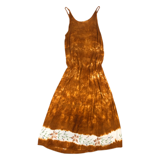 Vintage Tie-dye Sleeveless Loose Fit Beach Dress 8
