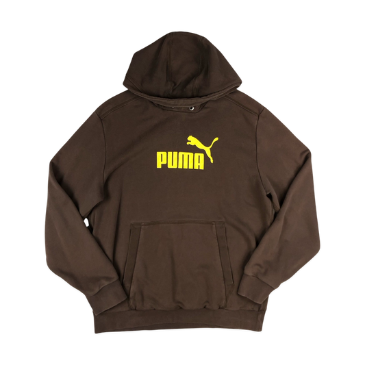 Vintage Puma Brown Hoodie XL
