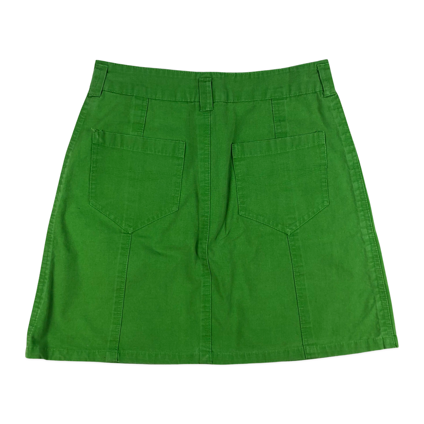 Vintage 90s Green Denim Skirt 8