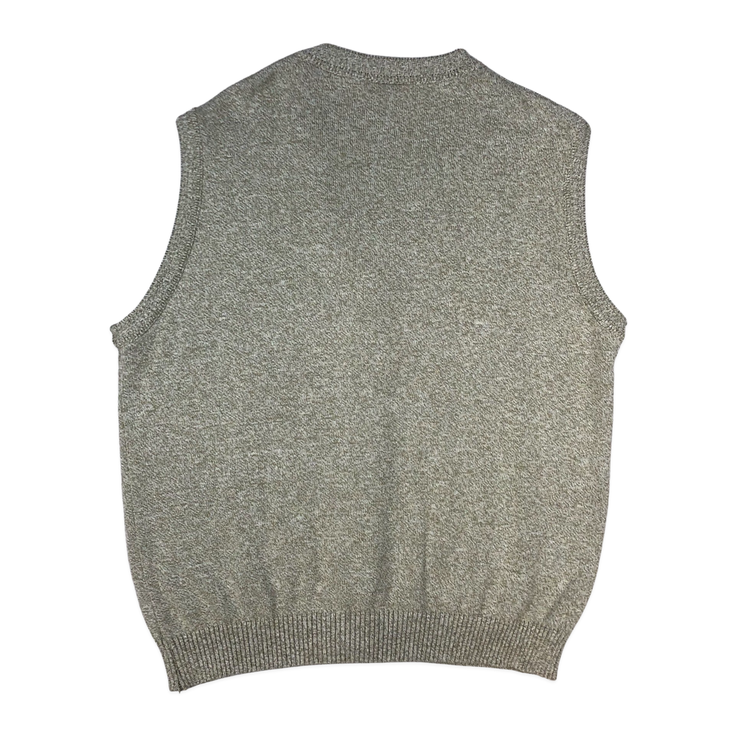 Vintage Grey Knit Button-up Sweater Vest XXL