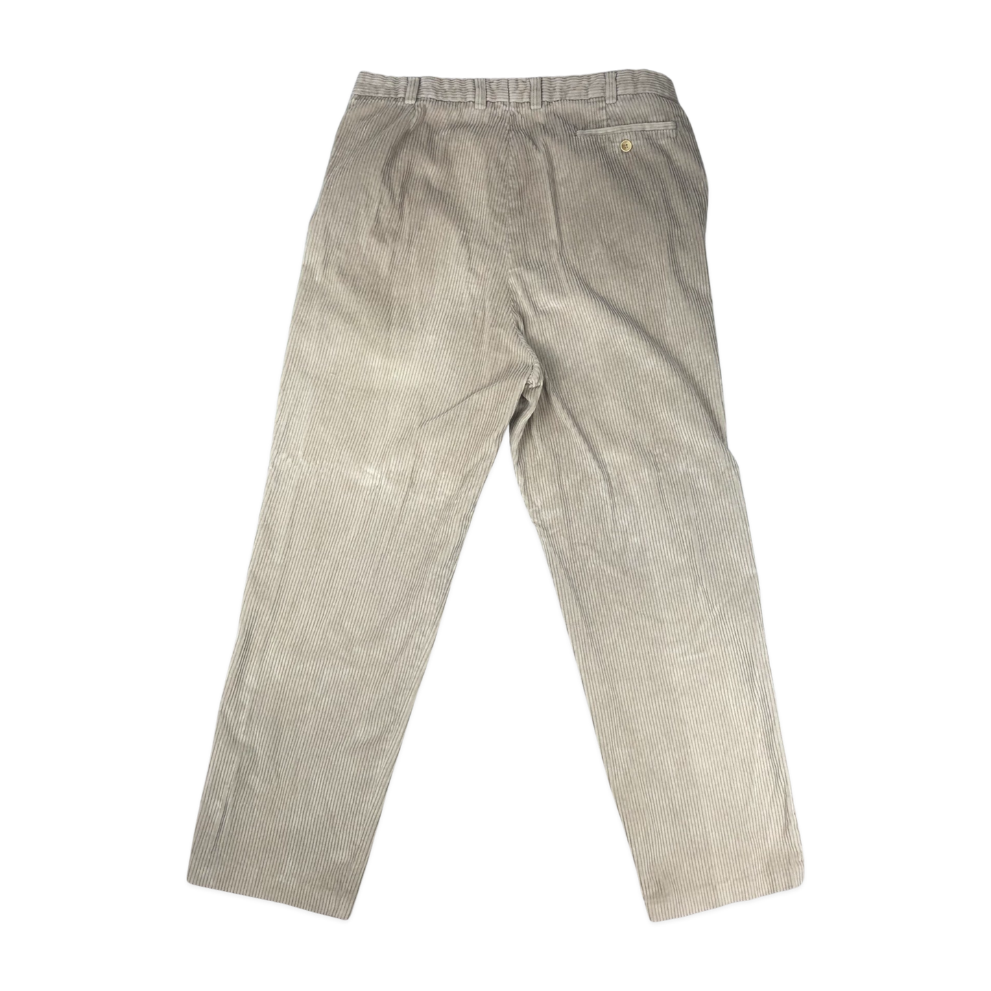 Vintage Beige Jumbo Cord Trousers W39L30