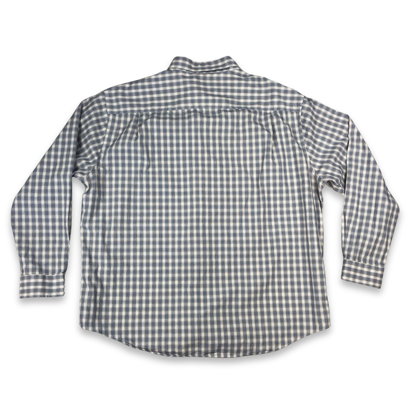 Vintage Nautica Blue and White Plaid Shirt Size 3XL
