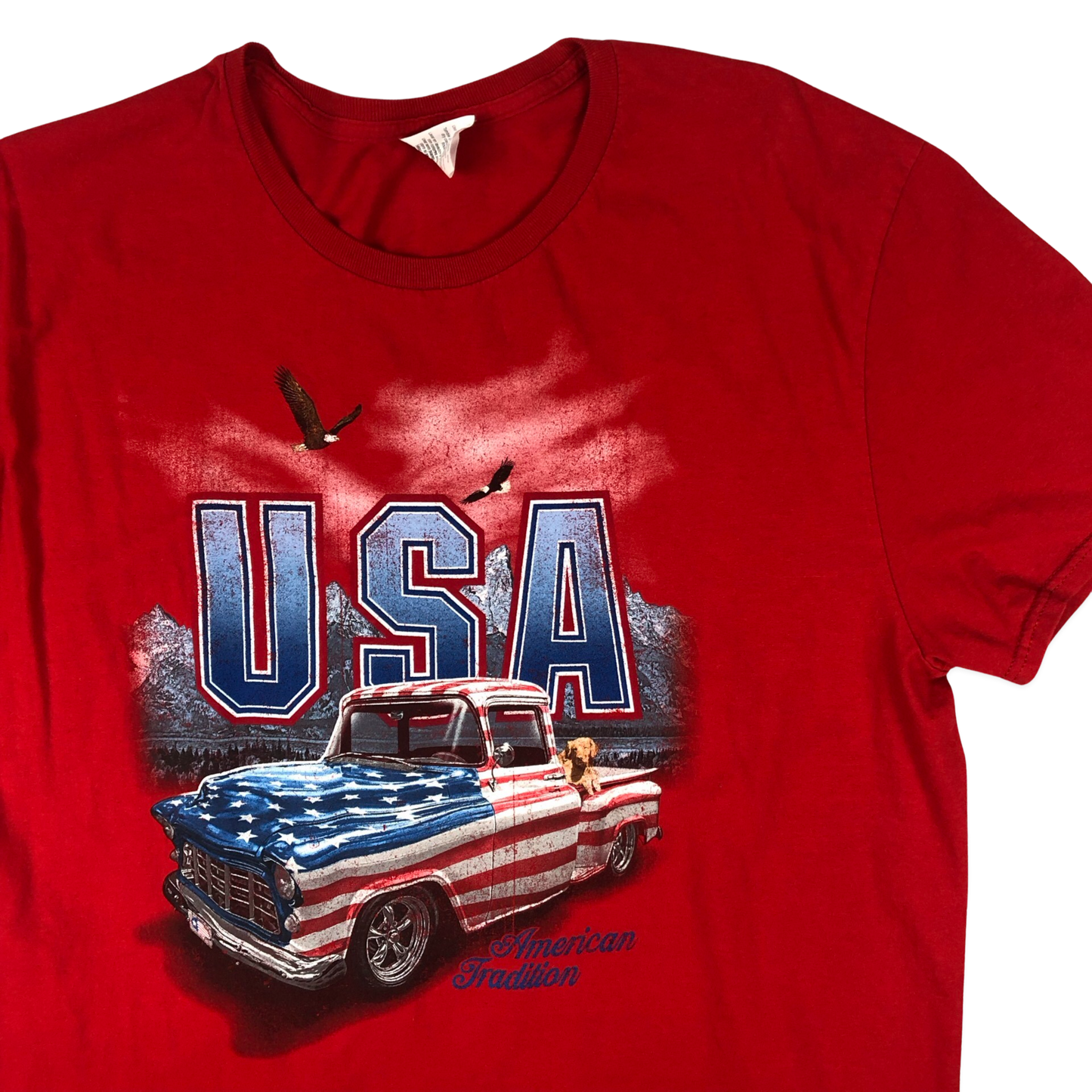 Vintage Red USA Tee XL
