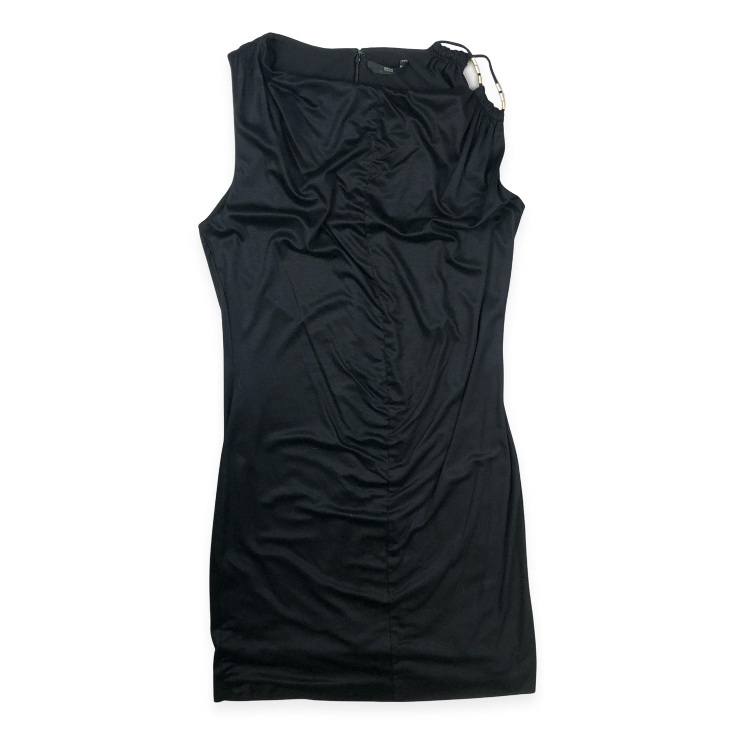 Vintage Hugo Boss Italian Black Sleeveless Dress 8 10