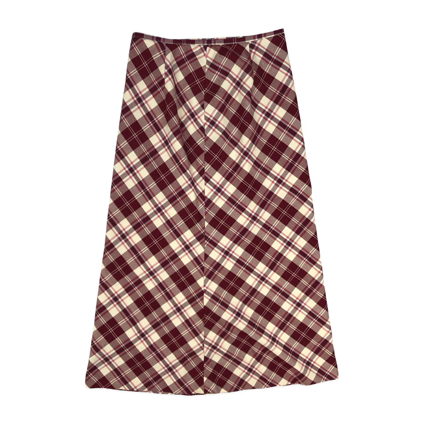 Vintage Red and White Plaid Pencil Skirt 8