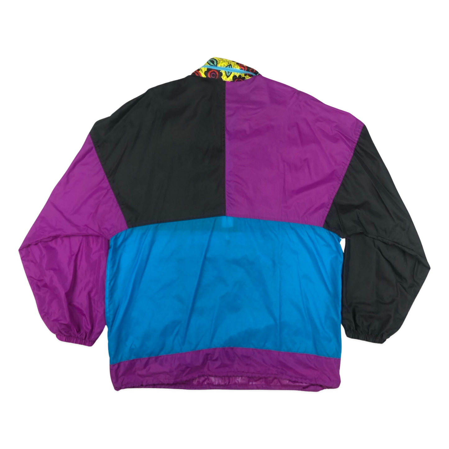 Vintage Crazy Pattern Multicolour Windbreaker XXL