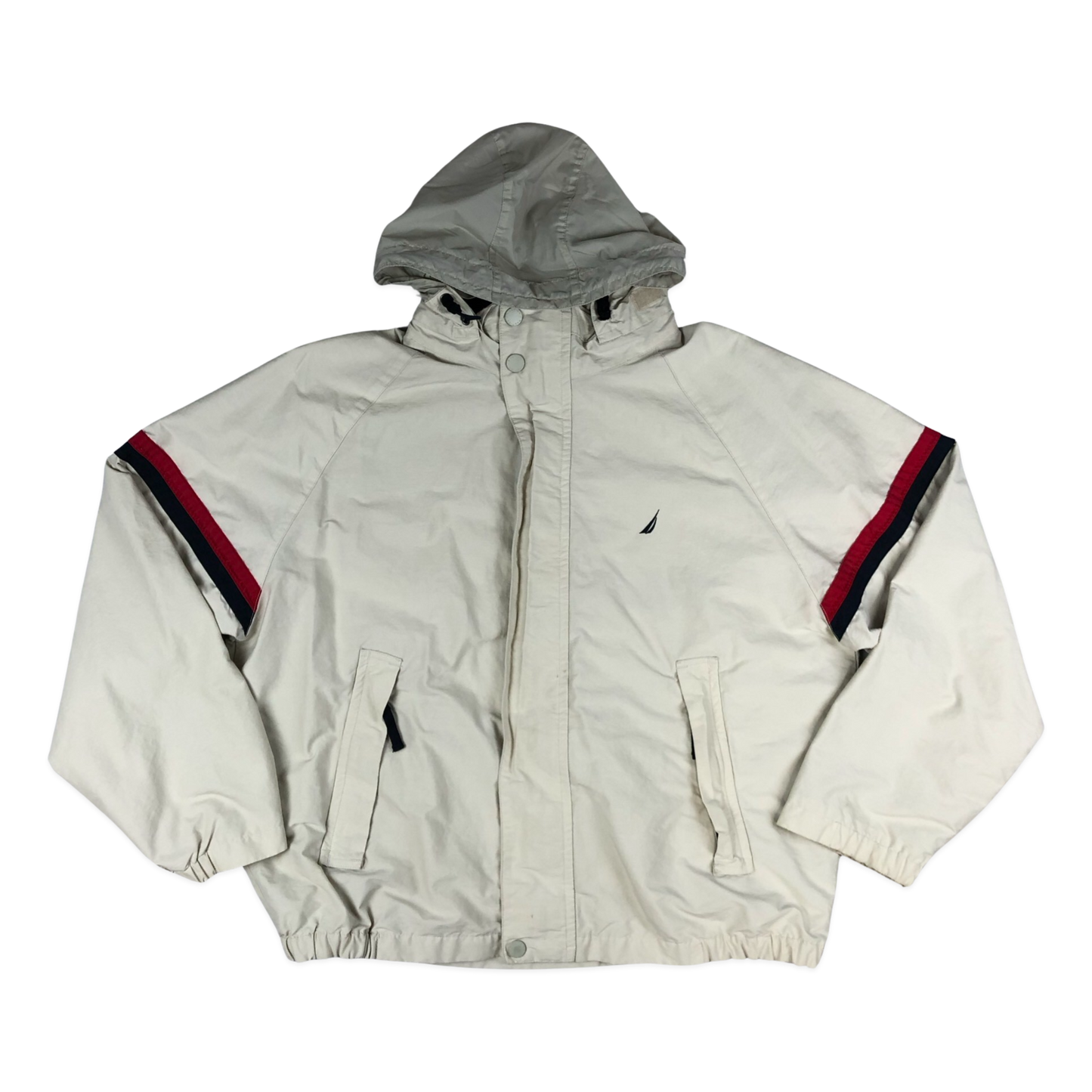 Vintage Nautica White Raincoat L XXL