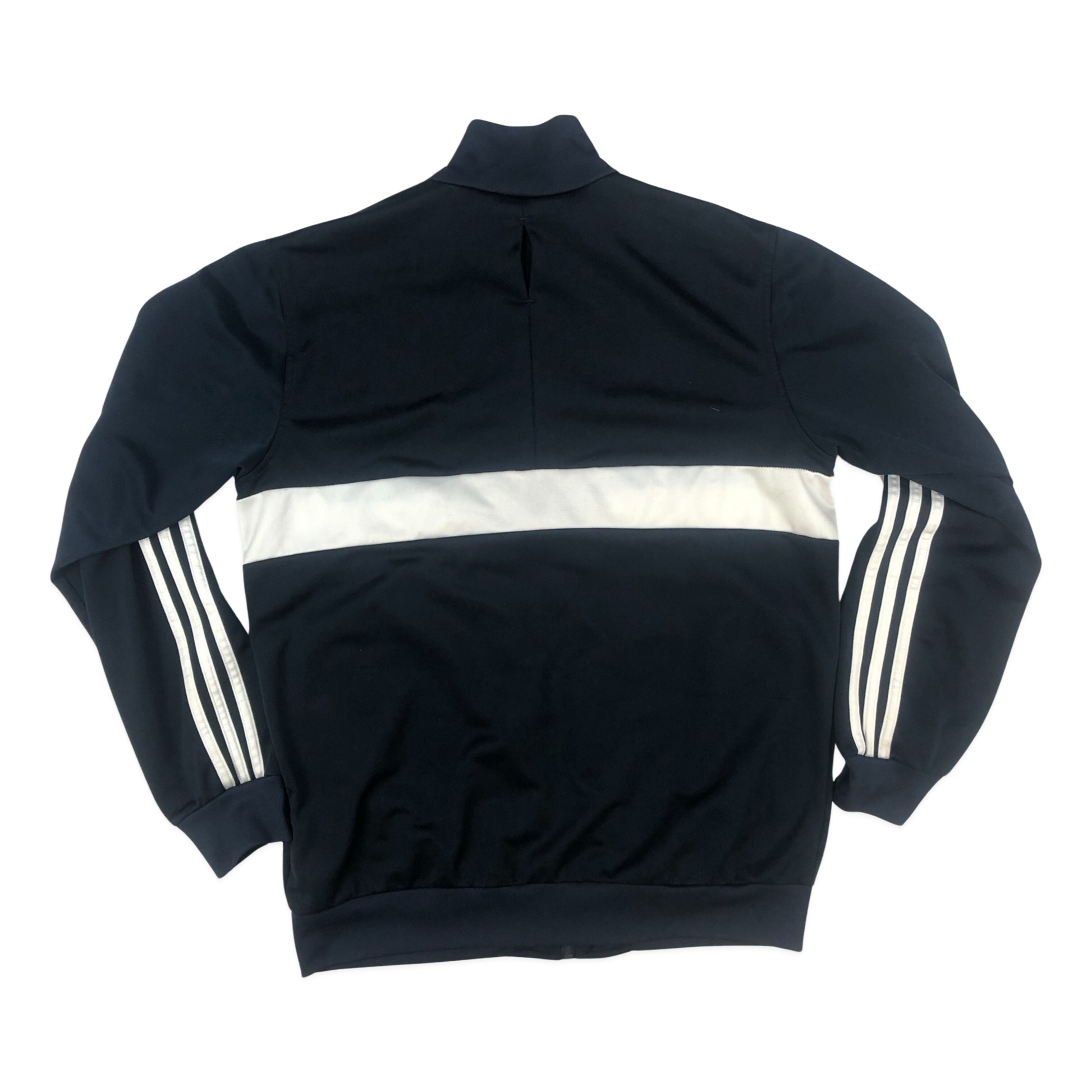 Vintage 00s Adidas Black and White Zip-up Track Jacket M