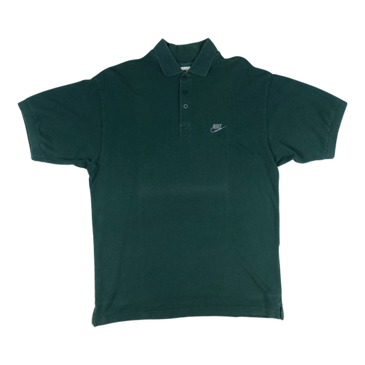 Vintage 90s Nike Green Polo Shirt L