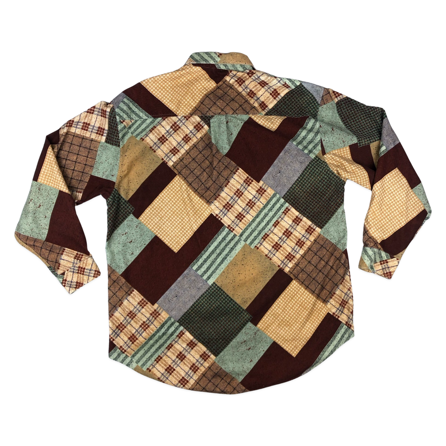 Vintage Patchwork Corduroy Shirt L