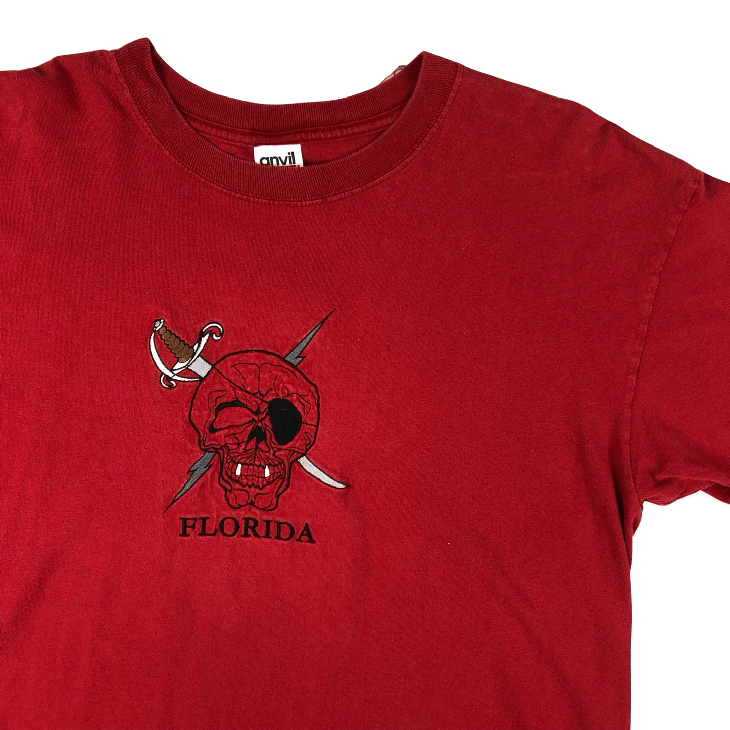 Vintage Red Florida Skull Tee XL