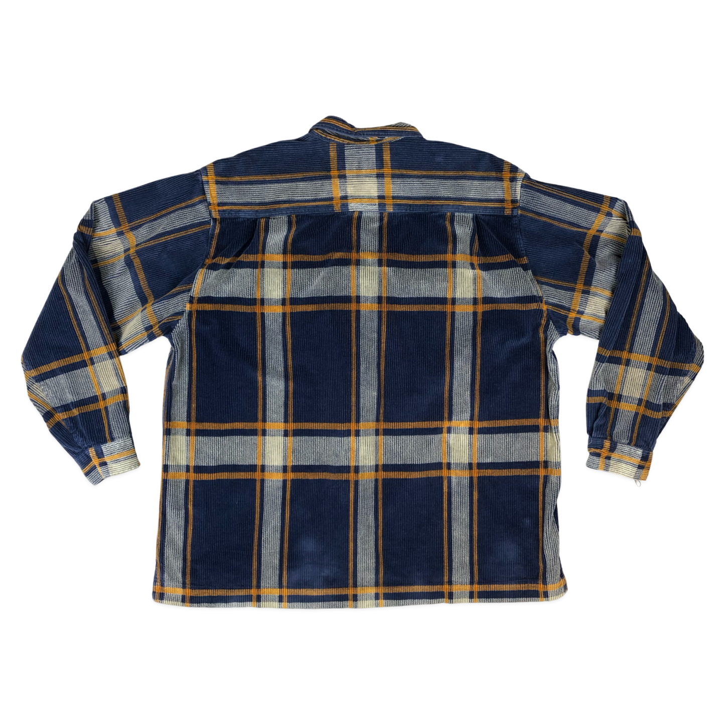 Vintage Plaid Heavyweight Zip-up Corduroy Shirt XXL