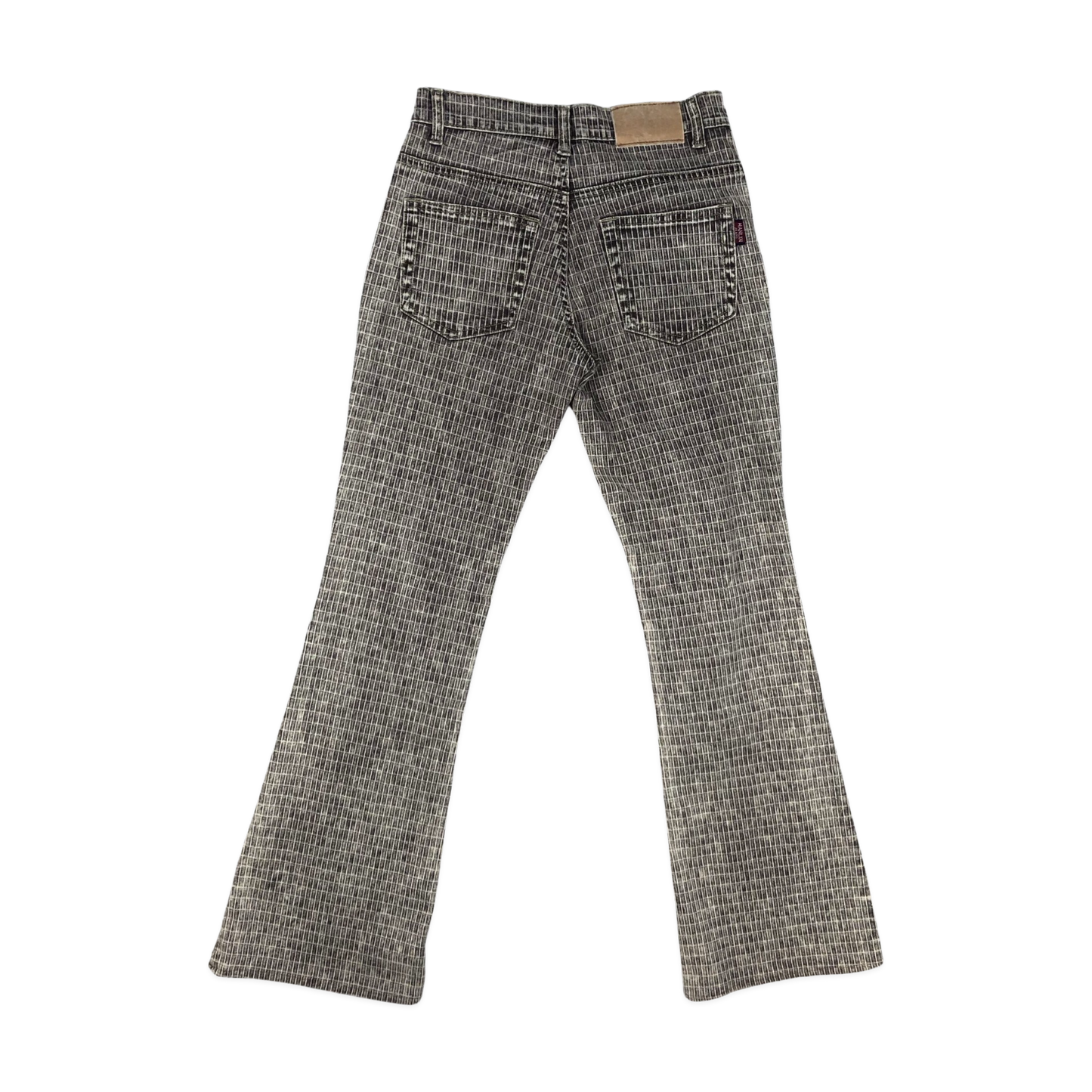 Vintage Textured Flared Trousers 27W 29L