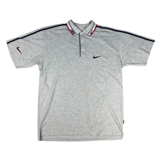 Vintage 90s Nike Grey Polo Shirt XL