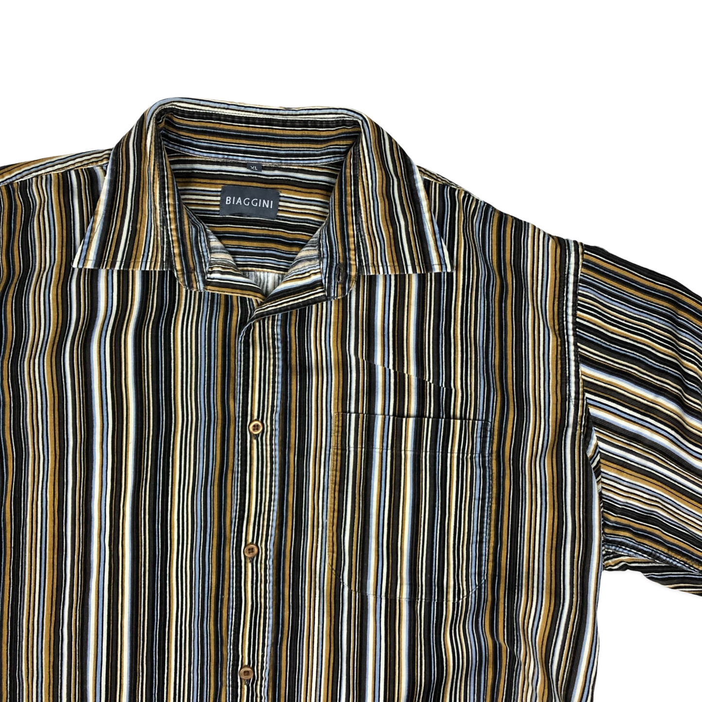 Vintage Striped Corduroy Shirt XXL