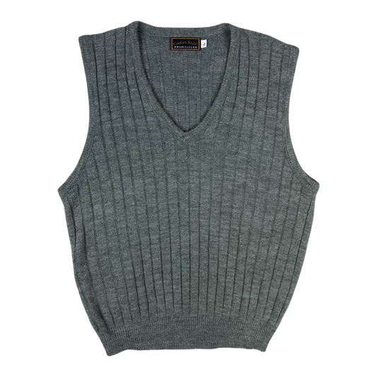 Vintage Ribbed Knit Sweater Vest XL